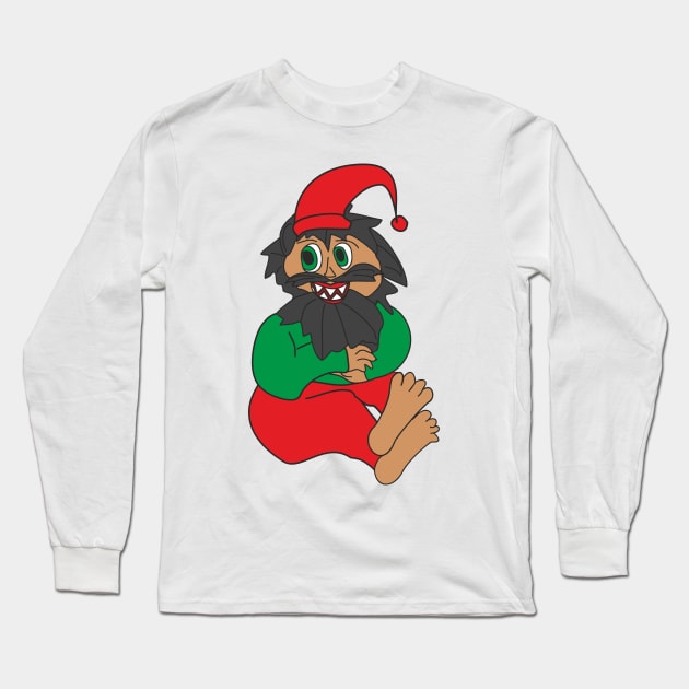 Bearded gnome Long Sleeve T-Shirt by Alekvik